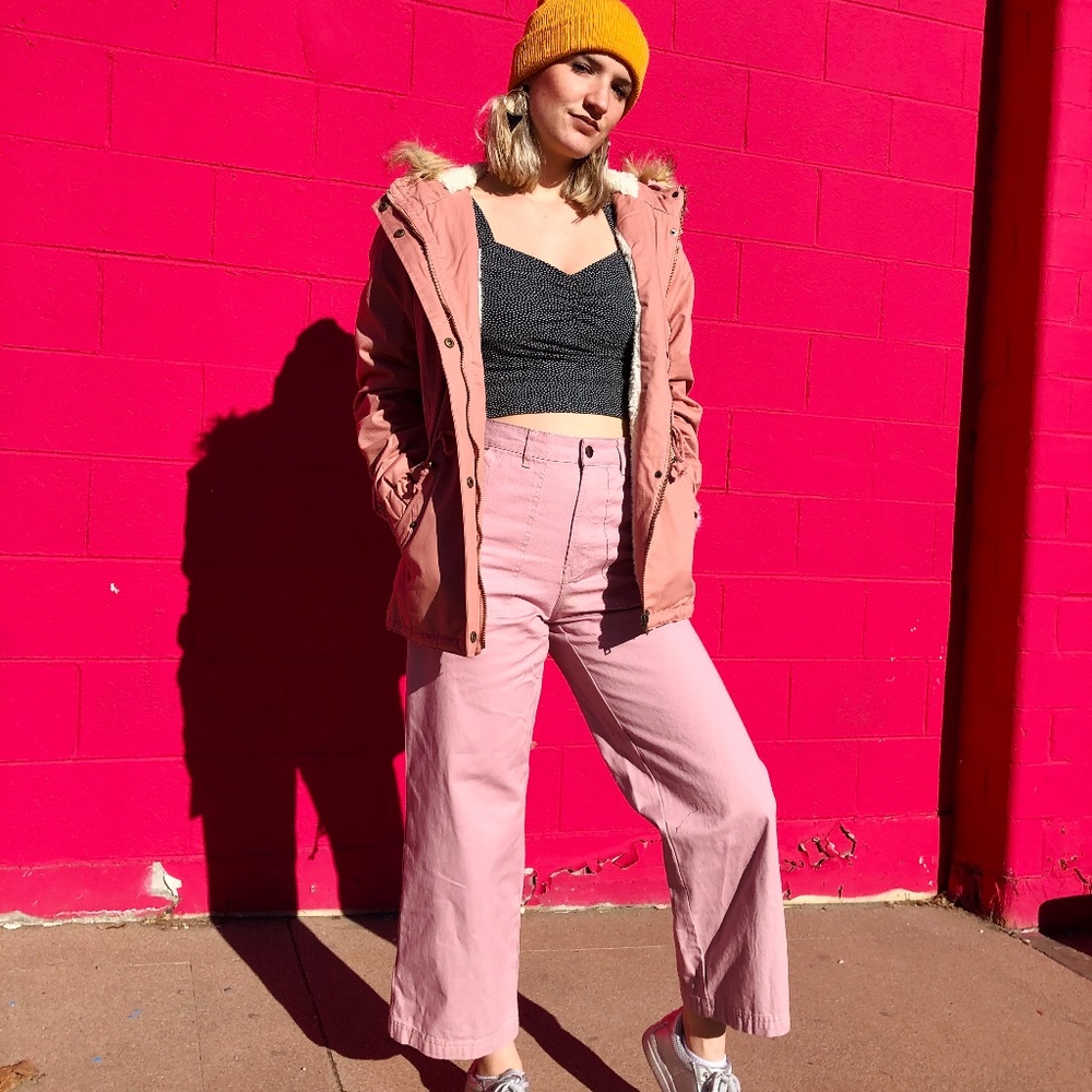 💸TARGET 💸wild fable light pink artsy flare jeans